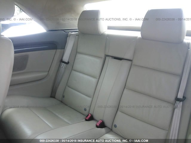 WAUAC48H95K008233 - 2005 AUDI A4 1.8 CABRIOLET Light Blue photo 8