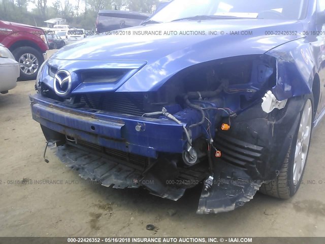 JM1BK343481787324 - 2008 MAZDA 3 HATCHBACK BLUE photo 6