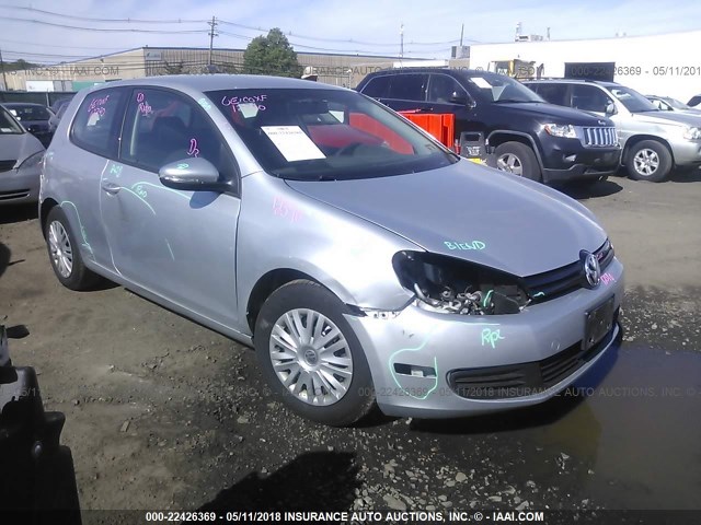 WVWAB7AJ4BW027765 - 2011 VOLKSWAGEN GOLF SILVER photo 1