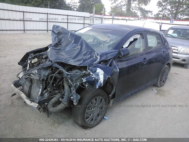 2T1KU40E79C097880 - 2009 TOYOTA COROLLA MATRIX  BLUE photo 2