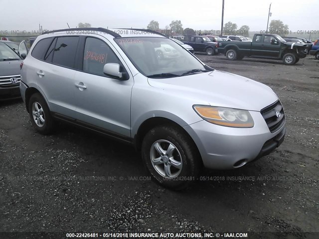 5NMSG13D68H225740 - 2008 HYUNDAI SANTA FE GLS SILVER photo 1