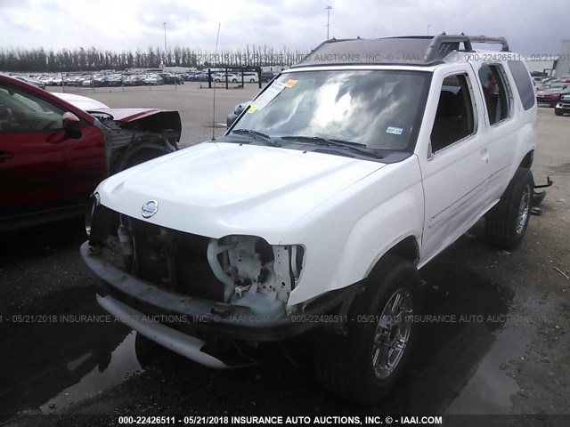 5N1ED28T92C558348 - 2002 NISSAN XTERRA XE/SE WHITE photo 2