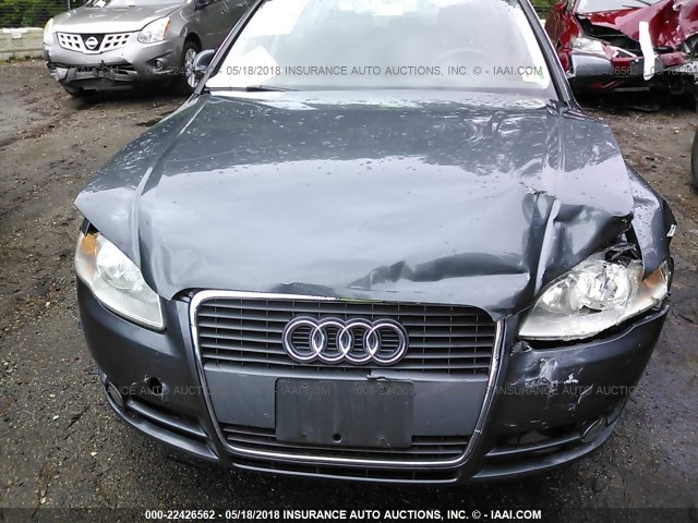 WAUDF78E57A132584 - 2007 AUDI A4 2.0T QUATTRO GRAY photo 6