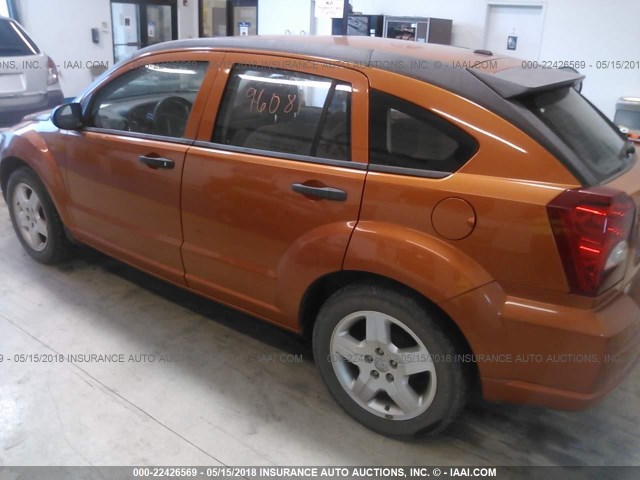 1B3CB1HA1BD261418 - 2011 DODGE CALIBER EXPRESS ORANGE photo 3