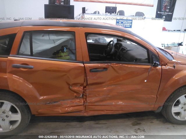 1B3CB1HA1BD261418 - 2011 DODGE CALIBER EXPRESS ORANGE photo 6