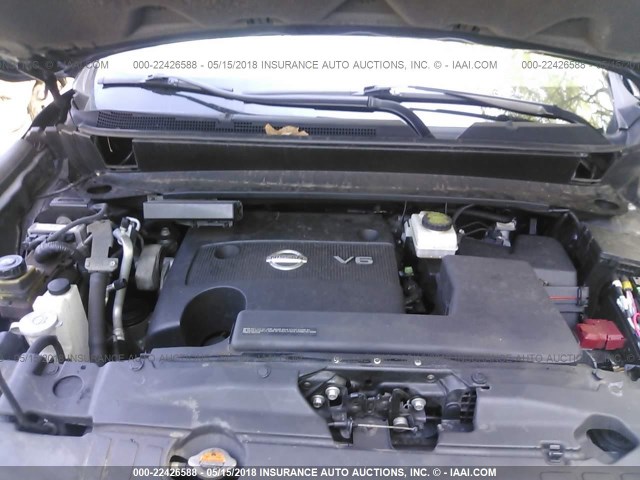 5N1AR2MMXDC644527 - 2013 NISSAN PATHFINDER S/SV/SL/PLATINUM 灰色 照片 10