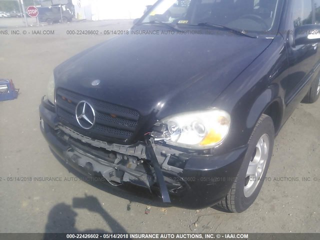 4JGAB54E72A362787 - 2002 MERCEDES-BENZ ML 320 BLACK photo 6