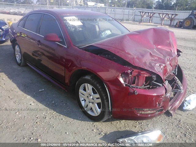 2G1WB5E30F1164844 - 2015 CHEVROLET IMPALA LIMITED LT RED photo 1