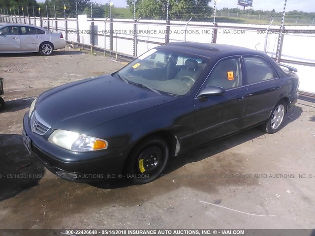 1YVGF22D925271812 - 2002 MAZDA 626 ES/LX GRAY photo 2