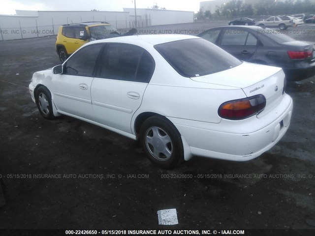1G1NE52J0Y6130193 - 2000 CHEVROLET MALIBU LS თეთრი ფოტო 3