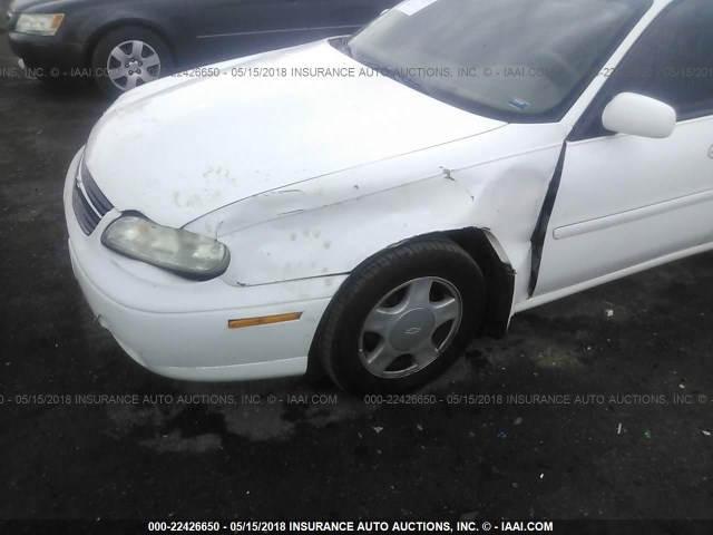 1G1NE52J0Y6130193 - 2000 CHEVROLET MALIBU LS თეთრი ფოტო 6