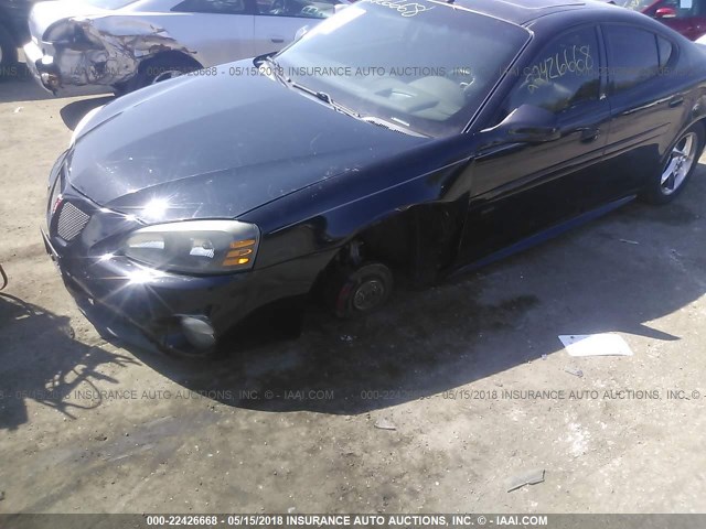 2G2WR524341375117 - 2004 PONTIAC GRAND PRIX GTP BLACK photo 6