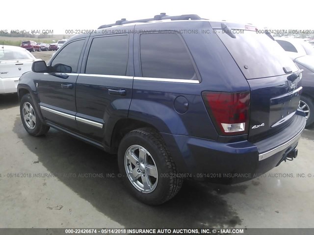 1J8HR58265C635492 - 2005 JEEP GRAND CHEROKEE LIMITED BLUE photo 3