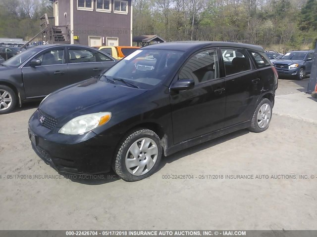 2T1LR32E93C121262 - 2003 TOYOTA COROLLA MATRIX XR BLACK photo 2
