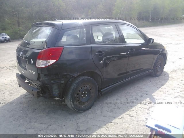 2T1LR32E93C121262 - 2003 TOYOTA COROLLA MATRIX XR BLACK photo 4