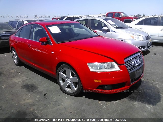 WAUEG74FX6N052883 - 2006 AUDI A6 S-LINE 3.2 QUATTRO RED photo 1