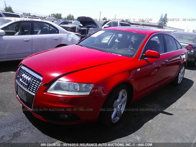 WAUEG74FX6N052883 - 2006 AUDI A6 S-LINE 3.2 QUATTRO RED photo 2