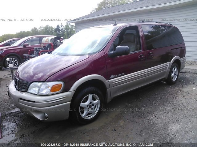 1GMDX13E54D156409 - 2004 PONTIAC MONTANA LUXURY BURGUNDY photo 2