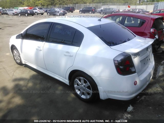 3N1AB61E69L663118 - 2009 NISSAN SENTRA 2.0/2.0S/2.0SL WHITE photo 3