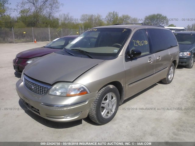 2FMZA52461BA20198 - 2001 FORD WINDSTAR SE GOLD photo 2