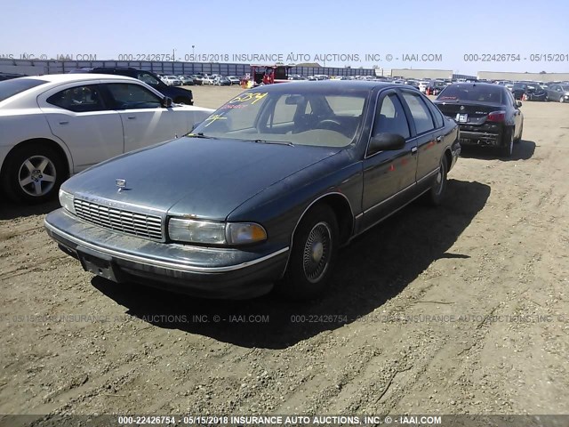 1G1BL52P4TR156624 - 1996 CHEVROLET CAPRICE / IMPALA CLASSIC/SS BLUE photo 2