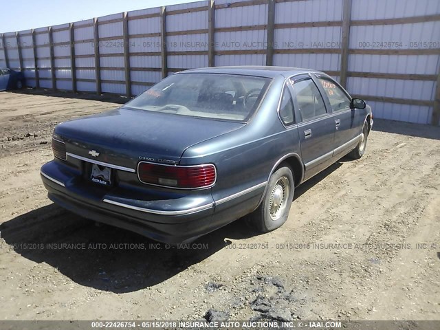 1G1BL52P4TR156624 - 1996 CHEVROLET CAPRICE / IMPALA CLASSIC/SS BLUE photo 4