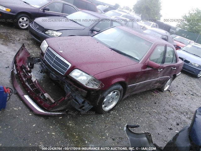 WDBHA29G1XA804631 - 1999 MERCEDES-BENZ C 280 MAROON photo 2