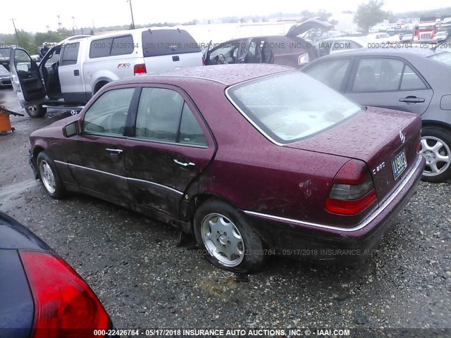 WDBHA29G1XA804631 - 1999 MERCEDES-BENZ C 280 MAROON photo 3