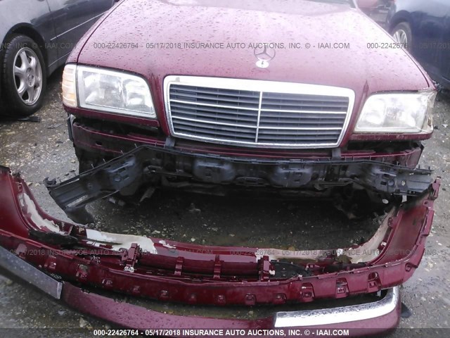 WDBHA29G1XA804631 - 1999 MERCEDES-BENZ C 280 MAROON photo 6