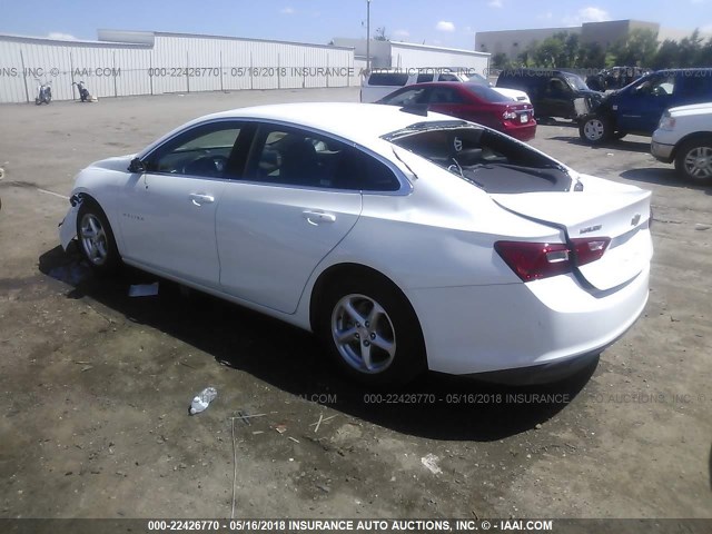 1G1ZB5ST4JF202997 - 2018 CHEVROLET MALIBU LS WHITE photo 3