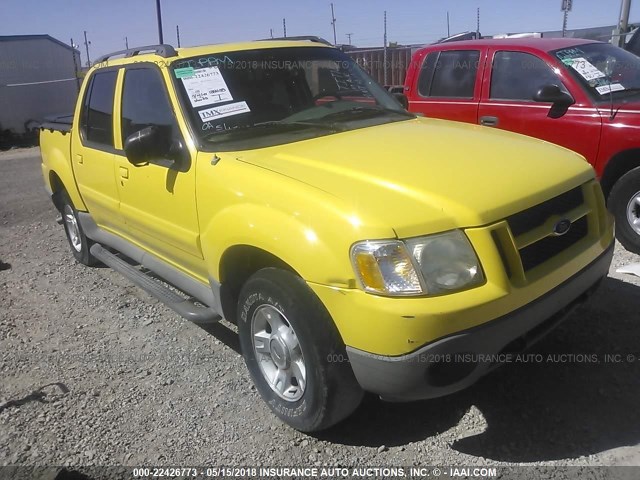 1FMZU77E93UA38986 - 2003 FORD EXPLORER SPORT TR  YELLOW photo 1