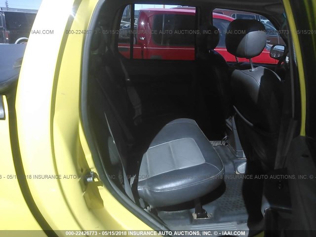 1FMZU77E93UA38986 - 2003 FORD EXPLORER SPORT TR  YELLOW photo 8