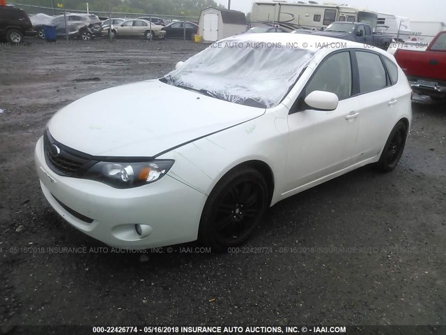 JF1GH61678G828925 - 2008 SUBARU IMPREZA 2.5I WHITE photo 2