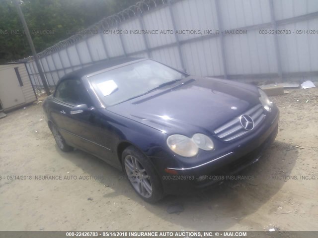 WDBTK56G66T063439 - 2006 MERCEDES-BENZ CLK 350 Dark Blue photo 1