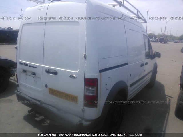 NM0LS7AN8AT025509 - 2010 FORD TRANSIT CONNECT XL WHITE photo 4