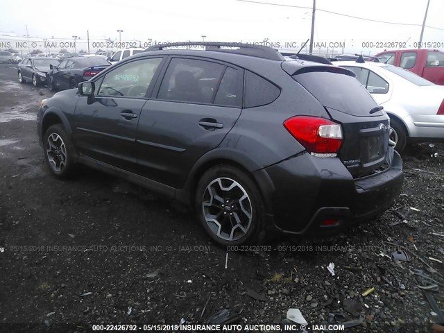 JF2GPABC5G8280454 - 2016 SUBARU CROSSTREK PREMIUM GRAY photo 3