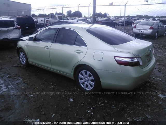 4T1BB46K17U028746 - 2007 TOYOTA CAMRY NEW GENERAT HYBRID GREEN photo 3