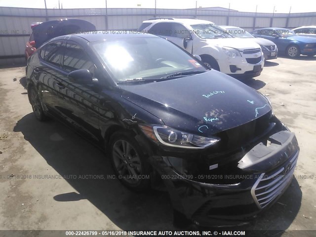 5NPD84LF1HH000346 - 2017 HYUNDAI ELANTRA SE/VALUE/LIMITED BLACK photo 1