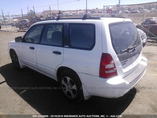JF1SG65693H733521 - 2003 SUBARU FORESTER 2.5XS Белый фото 3