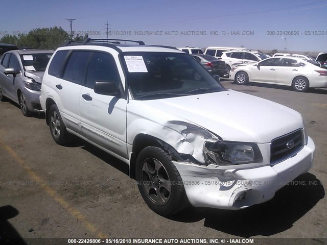 JF1SG65693H733521 - 2003 SUBARU FORESTER 2.5XS WHITE photo 6