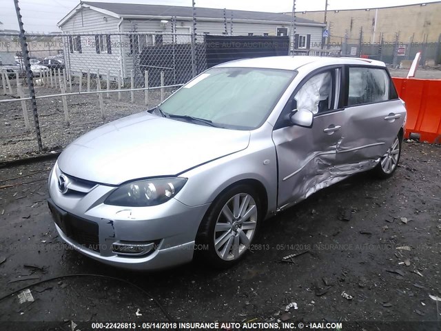 JM1BK34L981829633 - 2008 MAZDA SPEED 3 SILVER photo 2