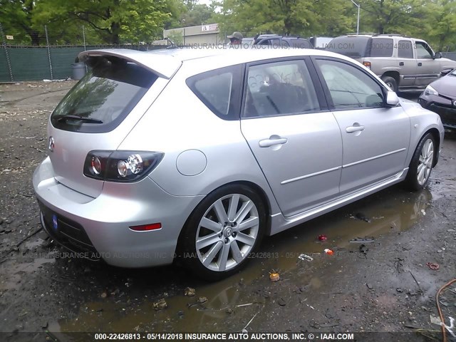 JM1BK34L981829633 - 2008 MAZDA SPEED 3 SILVER photo 4