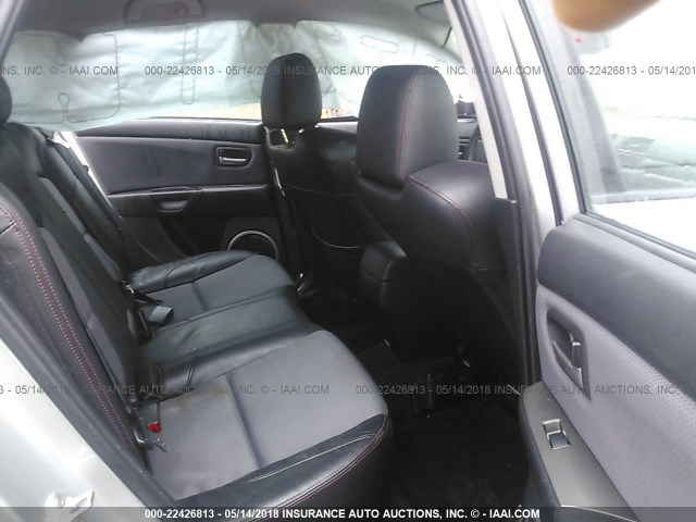JM1BK34L981829633 - 2008 MAZDA SPEED 3 SILVER photo 8