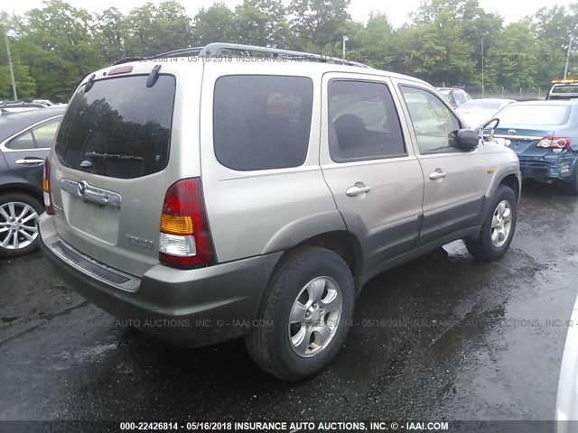 4F2YU09131KM56597 - 2001 MAZDA TRIBUTE LX/ES BROWN photo 4