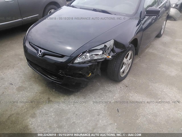 1HGCM72595A028708 - 2005 HONDA ACCORD LX BLACK photo 6