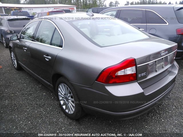 YV1AS982981071299 - 2008 VOLVO S80 3.2 BROWN photo 3