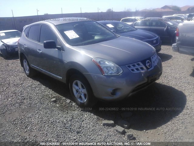 JN8AS5MT0CW255396 - 2012 NISSAN ROGUE S/SV GRAY photo 1