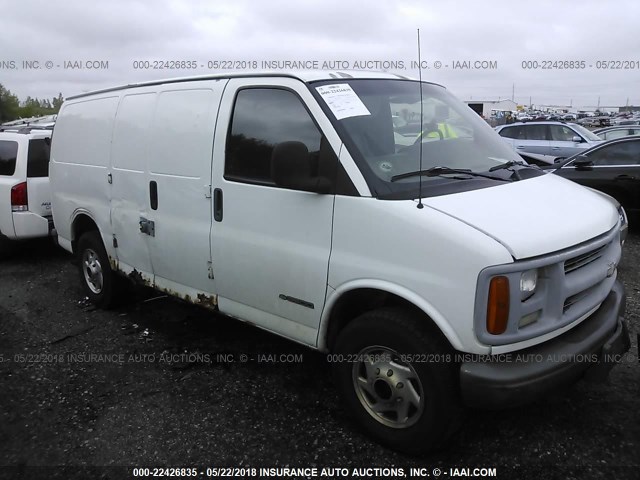 1GCHG35R811126206 - 2001 CHEVROLET EXPRESS G3500  WHITE photo 1