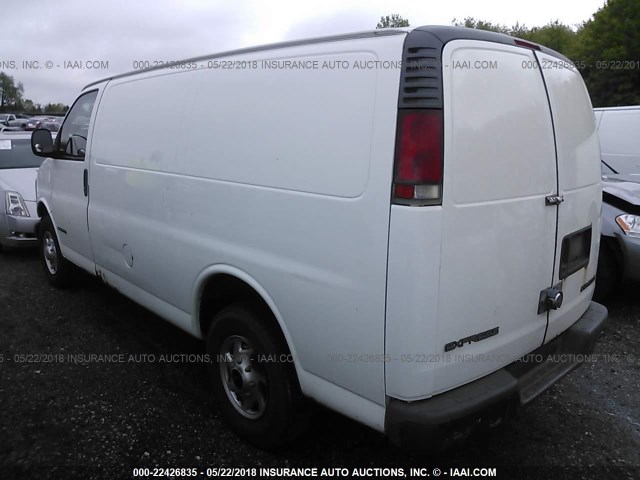 1GCHG35R811126206 - 2001 CHEVROLET EXPRESS G3500  WHITE photo 3