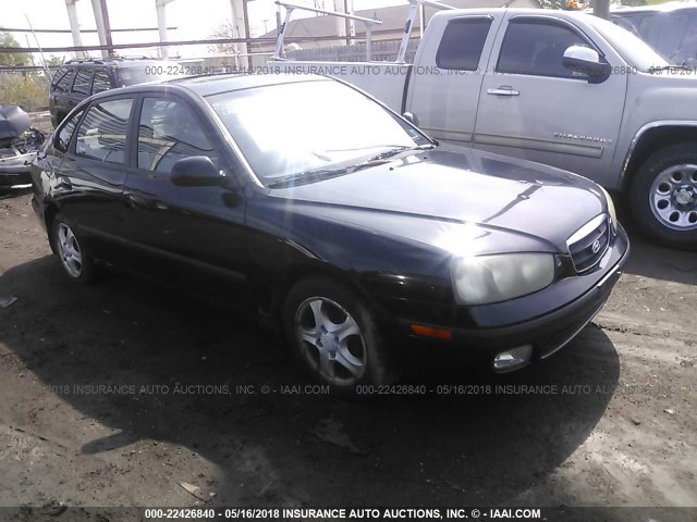 KMHDN55D01U030097 - 2001 HYUNDAI ELANTRA GLS/GT BLACK photo 1